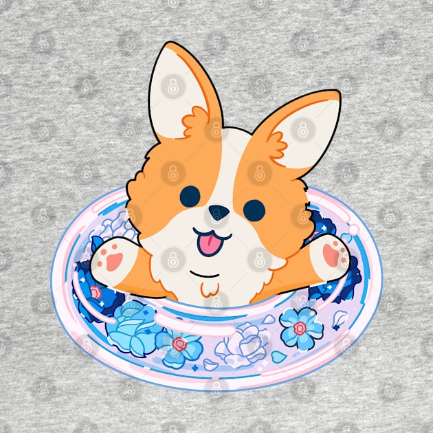 Corgi Floaty by veraphina